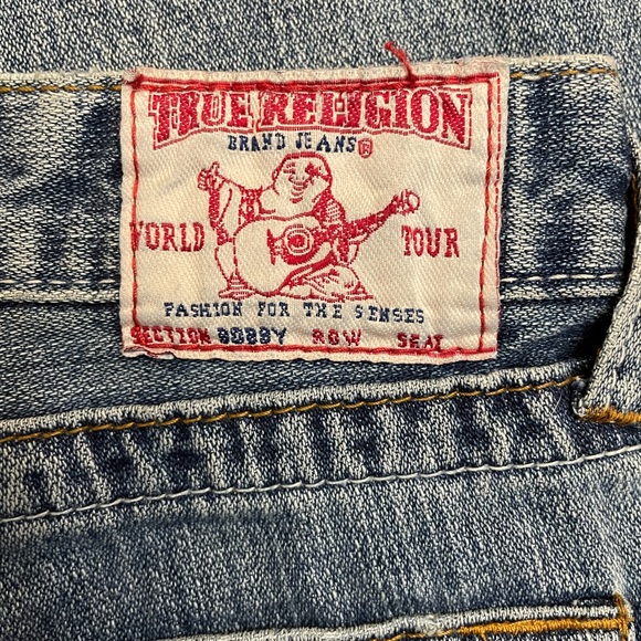 RARE True Religion Lady Godiva Bobby Embroidered Jeans Size 27 . - Picture 4 of 7